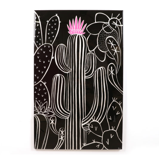 Blooming Cactus - 30 x 48